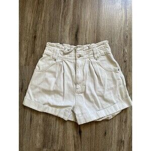 Free People We The Free Nova Denim Paperbag Shorts Size: XS Retro